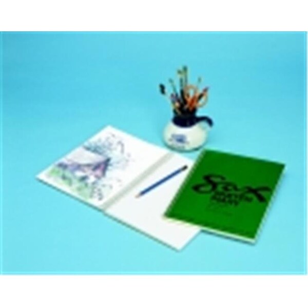 Sax 8.5 x 11 in. Sulphite Spiral Binding Acid-Free Artists Sketch Diary - 100 Sheets; White